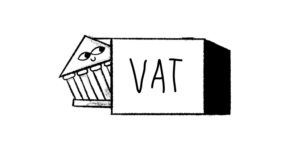 Government building with VAT sign